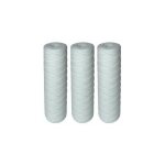 Lot de 3 cartouches filtrantes bobines pour filtre  eau ? filtration des sdiments jusqu' 25 microns ...