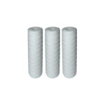 Lot de 3 cartouches filtrantes bobines pour filtre  eau ? filtration des sdiments jusqu' 25 microns ...