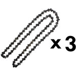 Lot de 3 cha�nes 85 maillons pour tron�onneuse