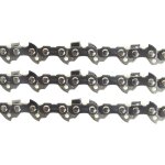 Lot de 3 cha�nes de tron�onneuse - 64 entraineurs - pas 325 - jauge 0. 50 (1. 3mm) - guide de 38 cm
