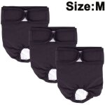 Lot de 3 couches lavables et r�utilisables pour chien, culotte menstruelle pour chien, couches hygi�niques ...