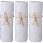 Lot de 3 draps housses b�b� jersey bio blanc 70x140 - p'tit basile