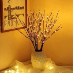 Lot de 3 guirlandes lumineuses pour sapin de nol, intrieur et extrieur, 60 led, tanches, blanc chaud, ...