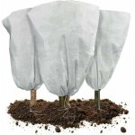 Lot de 3 housse hivernage plante avec cordon de serrage voile d'hivernage en polypropyl�me 60g / m� housse ...