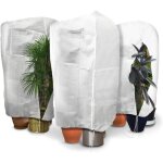 Lot de 3 housse hivernage plante avec cordon de serrage et zipper voile d'hivernage en polypropyl�me ...