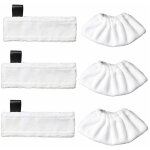 Lot de 3 lingettes de rechange en microfibre et 3 chiffons en microfibre pour karcher easy fix sc1 / ...