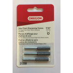 Lot de 3 pierres � aiguiser non filet�es pour tron�onneuse 7 / 32 po oregon 31398