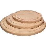 Lot de 3 planches � d�couper rondes en bois 20 / 25 / 30 cm - kotarbau
