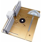 Lot de 3 plaques d'insertion en alliage d'aluminium pour table de toupie, outil auxiliaire de gravure ...