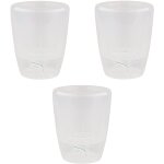 Gt garden - lot de 3 pots pour orchid�es avec r�serve d'eau - orchidea transparent 2 litres