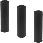 Monmobilierdesign - lot de 3 tdpi500 conduit double paroi isolé polycombustible longueur 50 cm noir Ø100 ... Monmobilierdesign - lot de 3 tdpi500 conduit double paroi isolé polycombustible longueur 50 cm noir Ø100 ...