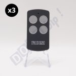Lot de 3 tlcommandes fadini vix 53 grise - frquence 868. 19 mhz - 4 canaux - rolling code - rfrence ...