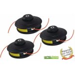Lot de 3 ttes de fil doubles  alimentation automatique pour dbroussailleuses fuxtec