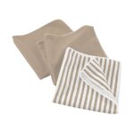 Lot de 3 torchons microfibre 'cuistot' 40x40cm lin