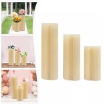 Gojoy - lot de 3 vases en carton de mariage - 60 cm + 80 cm + 100 cm - support de fleurs en carton blanc ...