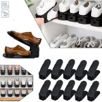 Lot de 30 �tag�res � chaussures r�glables noir - uisebrt