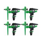 Lot de 4 arroseur � pulsation, arroseur de pelouse r�glable, 6 � 12 m�tres. filetage m�le 1 / 2'', 430 ...