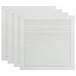 Lot de 4 bois de pin massif portes  persiennes portes d'armoire portes d'etagres revtement pour placard ...