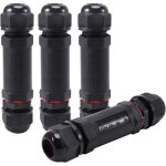 Lot de 4 bo�tiers de raccordement �tanches pour c�bles auxiliaires ip68