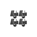 Lot de 4 caméra surveillance wifi extérieur sans fil solaire, ptz ip caméra 2k 3mp sur batterie, vision ... Lot de 4 caméra surveillance wifi extérieur sans fil solaire, ptz ip caméra 2k 3mp sur batterie, vision ...