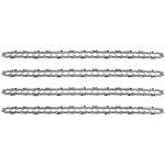 Lot de 4 cha�nes de tron�onneuse pour guide cha�ne de 18' (45 cm), 1, 3 mm 64 maillons d'entra�nement, ...
