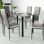 Lot de 4 chaise cuisine, chaise de salle à manger blanc / gris, dossier haut de la cuisine, chaise de ... Lot de 4 chaise cuisine, chaise de salle à manger blanc / gris, dossier haut de la cuisine, chaise de ...