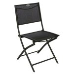 Hesperide - lot de 4 chaises de jardin pliantes modula anthracite & graphite acier trait poxy - hespride ...