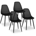 Helloshop26 - lot de 4 chaises salon salle  manger restaurants, les cafs, les bureaux et les salles ...