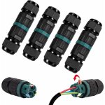 Lot de 4 connecteur électrique etanche ip68 - connecteur étanche à 3 broches pour câble de Ø5 - 12 mm ... Lot de 4 connecteur électrique etanche ip68 - connecteur étanche à 3 broches pour câble de Ø5 - 12 mm ...