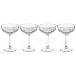 Secret de gourmet - lot de 4 coupes de champagne 'timeless' 25cl transparent Secret de gourmet - lot de 4 coupes de champagne 'timeless' 25cl transparent
