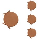 Lot de 4 coussin rond galette de chaise ronde pour table et chaise de salle � manger avec cordon de serrage ...