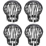 Jusch - lot de 4 crapaudines pour gouttire d'environ 13, 2 x 14, 5 cm (diamtre x hauteur)