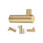 Lot de 4, crochets mural en laiton bross, 38 mm x 12 mm, crochets porte - serviettes manteau dors pour ...