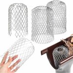 Lot de 4 crans de gouttire en aluminium pour filtre en maille de protection pour tuyau de descente ...