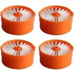 Lot de 4 filtres de rechange pour aspirateur black + decker bsv2020g sans fil et accessoires
