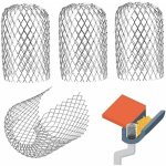 Jalleria - lot de 4 gardes de gouttière en métal tamis de filtre extensible crépine de feuilles protections ... Jalleria - lot de 4 gardes de gouttière en métal tamis de filtre extensible crépine de feuilles protections ...