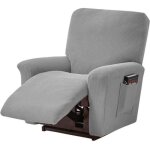 Lot de 4 housses de canape extensibles - pour fauteuil inclinable de relaxation et de massage, elasthanne, ...
