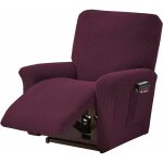 Lot de 4 housses de canapé, housse de fauteuil extensible, pour fauteuil inclinable de relaxation et ... Lot de 4 housses de canapé, housse de fauteuil extensible, pour fauteuil inclinable de relaxation et ...