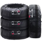 Lot de 4 housses de pneus de secours de voiture 19 - 23' imperméable anti - poussière housses de protection ... Lot de 4 housses de pneus de secours de voiture 19 - 23' imperméable anti - poussière housses de protection ...