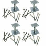 Simpson strong tie ? lot de 4 pieds de poteau r�glables apb100 / 150 ? acier s235 ? hauteur r�glable ...