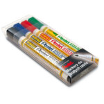 Lot de 4 marqueurs effa�ables � sec pentel mw85