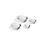 Lot 4 moules a chaussons (6 + 8 + 10 + 13cm)plast - ibili