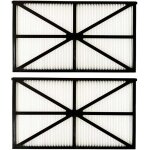 Lot de 4 panneaux filtres pour robot tiger shark - rcx70101pak2 - noir