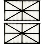 Lot de 4 panneaux filtres pour robot tiger shark - rcx70101pak2 - noir