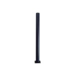 Lot de 4 pieds de table cylindrique fixes m�tal �poxy noir, 71 cm - centrale brico