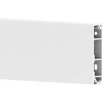 Lot de 4 plinthes �lectriques 4d blanches - moderne et discr�te - rend les c�bles invisibles - angles ...