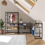 Mob - in - lot de 4 portants vtements kadra sous combles modulables 400x85cm