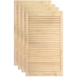 Lot de 4 portes � persiennes portes d'armoire portes d'�tag�res rev�tement pour placard penderie garde ...