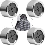 Lot de 4 porte - serviettes pinces � serviettes pinces � torchons autoadh�sives sans per�age porte - ...
