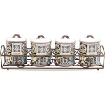 Lot de 4 pots  pices maestro holiday in porto mr - 20005 - 04cs